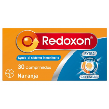 Redoxon Extra Defensas Vitamina D, C y Zinc 30 Comprimidos Efervescentes Naranja
