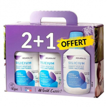 Aquasilice Coffret Silicium Organique Source Végétale 3 x 500ml Vegan- -