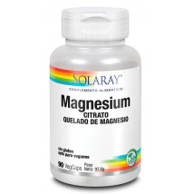 Solaray Magnesium 90 Vegetable Capsules