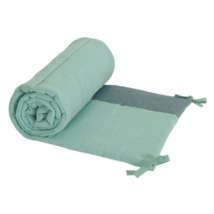 Candide Tour de Lit Jersey Matelassé Lange pour Lit 60x120cm ou 70x140cm Vert