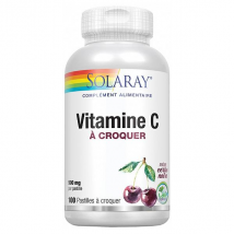 Solaray Vitamine C 500mg 100 pastilles à croquer