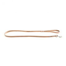 Martin Sellier Laisse en Cuir Surpiqué Classique 16mm x 1m Naturel