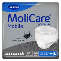 MoliCare Mobile Pañales Incontinencia Severa 10 Gotas Talla M 14 uds