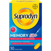 Supradyn Memory 50+ Vitaminas, Minerales y Energía con Ginseng 30 Comprimidos