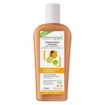 Dermaclay Shampoing Traitant Bio Cheveux Secs et Rêches Argile Jaune 250ml Vegan - Force, Nutrition -