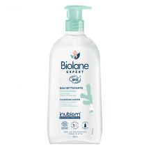 Biolane Expert - Eau Nettoyante Sans Rinçage Bio - Peaux Sensibles - 500ml pour Peau Normale