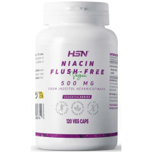 HSN Niacina (Vitamina B3) Flush-Free 500mg 120 Cápsulas Vegetales