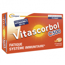 Vitascorbol Vitamine C 500mg 24 comprimés à croquer