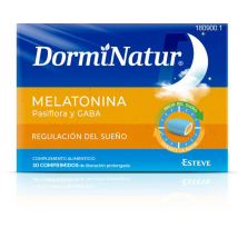 Dorminatur Melatonina, Pasiflora y Gaba 30 comprimidos