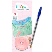Etikids Cinta Termoadhesiva Tela Rosa 3m + Boli Azul