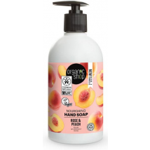 Organic Shop Sapone Mani Nutriente Rosa e Pesca 500 ml