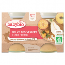 Babybio Fruits Pot Délice des Vergers +6m Bio 2 x 130g