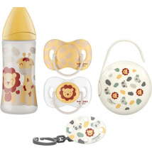 Mifarma Baby Chupete +18m 2 uds + Broche + Portachupete + Biberón