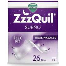 ZzzQuil Sueño Tiras Nasales Respira y Duerme Mejor 26 uds
