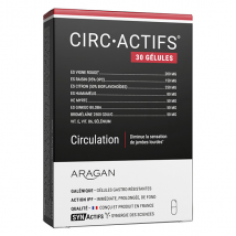 Aragan - Synactifs - Circactifs - Circulation - Vigne Rouge - 30 gélules