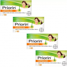 Priorin Anticaída y Salud Capilar con Biotina 4x60 Cápsulas Promo 4x3