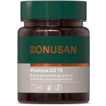 Bonusan Vitamina D3 75 mcg/3000 UI 60 Cápsulas