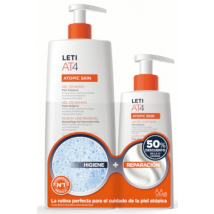 Leti AT4 Gel Bagno 750 ml + Latte Idratante 250 ml