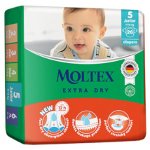 Moltex Pañales Extra Dry Junior T5 (11-16 Kg) 26 uds
