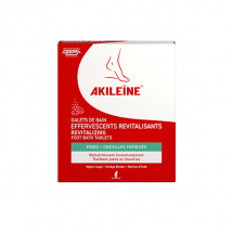 Akileine Galets de bain effervescents revitalisants - Rafraîchissant -
