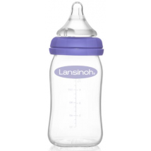 Lansinoh Biberón de Cristal con Tetina NaturWave 160 ml