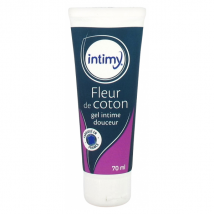 Intimy Fleur de Coton Gel Intime Douceur 70ml - Hydratation intense, Hypoallergénique -