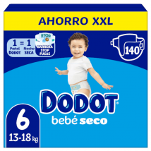Dodot Dry Baby Diapers Box XXL T6 (13-18 kg) 140 units