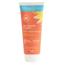Dermasens Gel Douche Surgras Corps Visage Cheveux Tendre Monoï 200ml pour Peau Sensible
