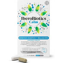 Iberobiotics Calm Probiótico con Vitamina B2 Bienestar Digestivo y Relajación 28 Cápsulas