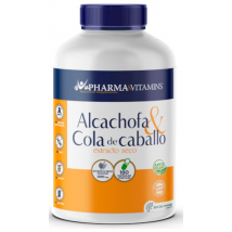 Pharma&Vitamins Alcachofa + Cola de Caballo 300 Mg 180 Cápsulas Vegetales