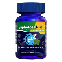 EuphytoseNuit Gommes Pomme 1 MG de pour un endormissement rapide - 30 Gommes