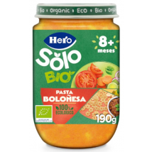 Hero Solo Bio Tarrito Pasta con Boloñesa +8m 190 gr