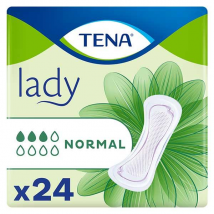 TENA Lady Serviette Hygiénique Normal 24 unités - Sans Ailettes -
