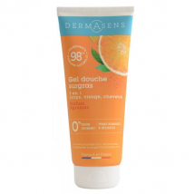 Dermasens Gel Douche Surgras Corps Visage Cheveux Agrumes 200ml - Hydratant - pour Peau Sensible