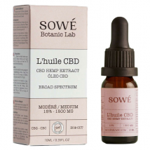Sowé Huile CBD Bio Broad Spectrum 15% 10ml