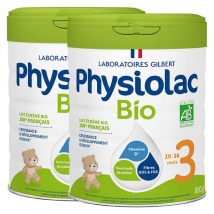 Physiolac Bio Lait Croissance 3ème Âge 800g - lot de 2