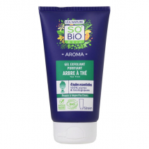 So'Bio Étic Aroma Gel Exfoliant Purifiant Arbre à Thé Bio 150ml pour Peau Grasse et à problèmes