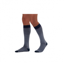 Sigvaris Marinière Homme Chaussettes Classe 2 Taille L Normal Bleu - Pieds Fermés -