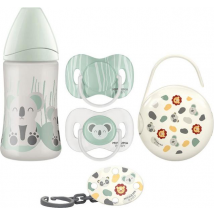 Mifarma Chupeta Bebé 6-18m 2 unidades + Broche + Porta Chupeta + Biberão