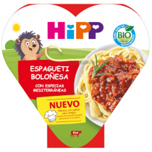 Spaghetti bolognaise aux épices méditerranéennes HiPP +1 an BIO 250 gr