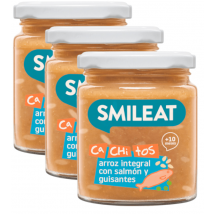 Smileat CA-CHI-TOS Jar of Rice with Salmon and Peas +10m 3x230 gr