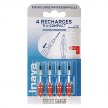 Inava Brossettes 4 Recharges Trio Compact/Flex ISO4 1,5 mm Rouge - Manuel -
