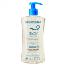 Neutraderm Relipid+ Huile Lavante Relipidante 400ml - Apaisant et Anti-irritation, Hydratant -