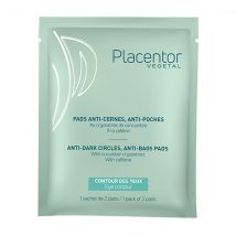 Placentor Pads Yeux Anti-Cernes Anti-Poches boite de 6 Bio pour Peau Normale, Peau Mature, Peau Mixte, Peau Sensible, Peau Sèche à Très Sèche