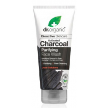 Limpador facial com carvão ativado Dr. Organic 200 ml