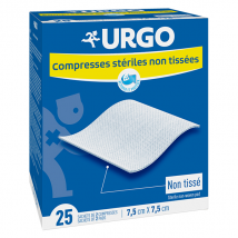 Urgo Soins Infirmiers Compresse Non Tissé Stérile 7,5 x 7,5cm 25 sachets - Stérile -