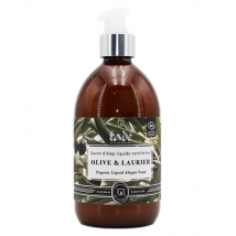 Tadé Méditerranée Savon d'Alep Liquide Olive et Laurier Bio 500ml - Hydratant - pour Tous Types de Peaux