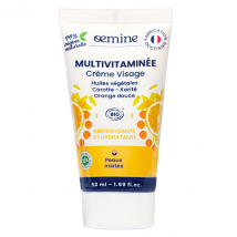 Oemine Multivitaminée Crème Visage Bio Antioxydante et Hydratante Peaux Mixtes 50ml - Hydratant et Nourrissant - pour Tous Types de Peaux