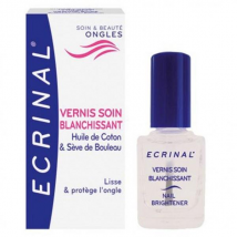 Ecrinal Vernis Soin Blanchissant 10ml - Effet Satiné et Laqué
