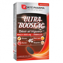 Forté Pharma Ultra Boost 4G Désir et Vigueur Maca Tribulus Ginseng 30 comprimés